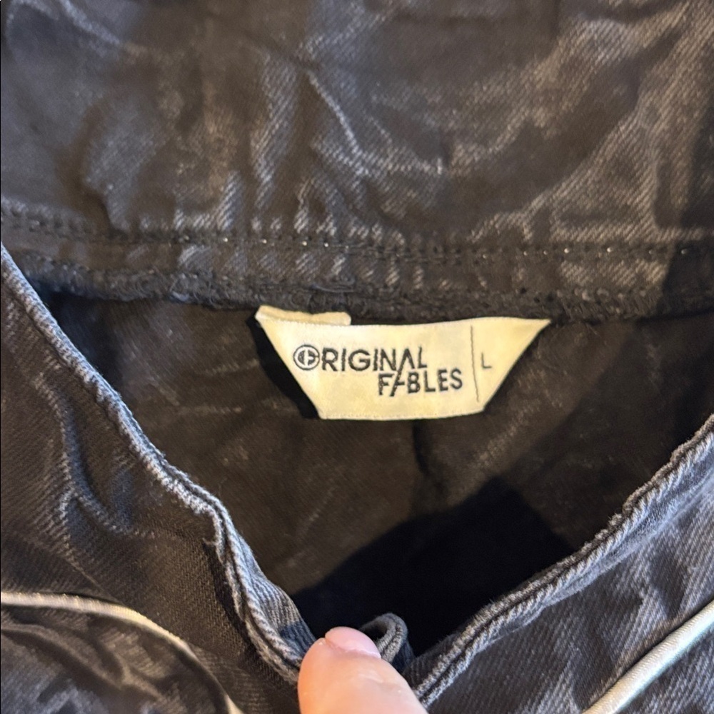 Original Fables OG Denim Black Washed Baseball Jersey size Large - Picture 6 of 7